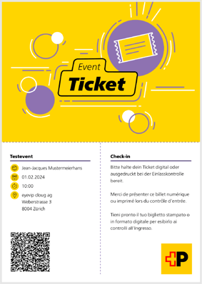 Ticket-Vorlage: Post